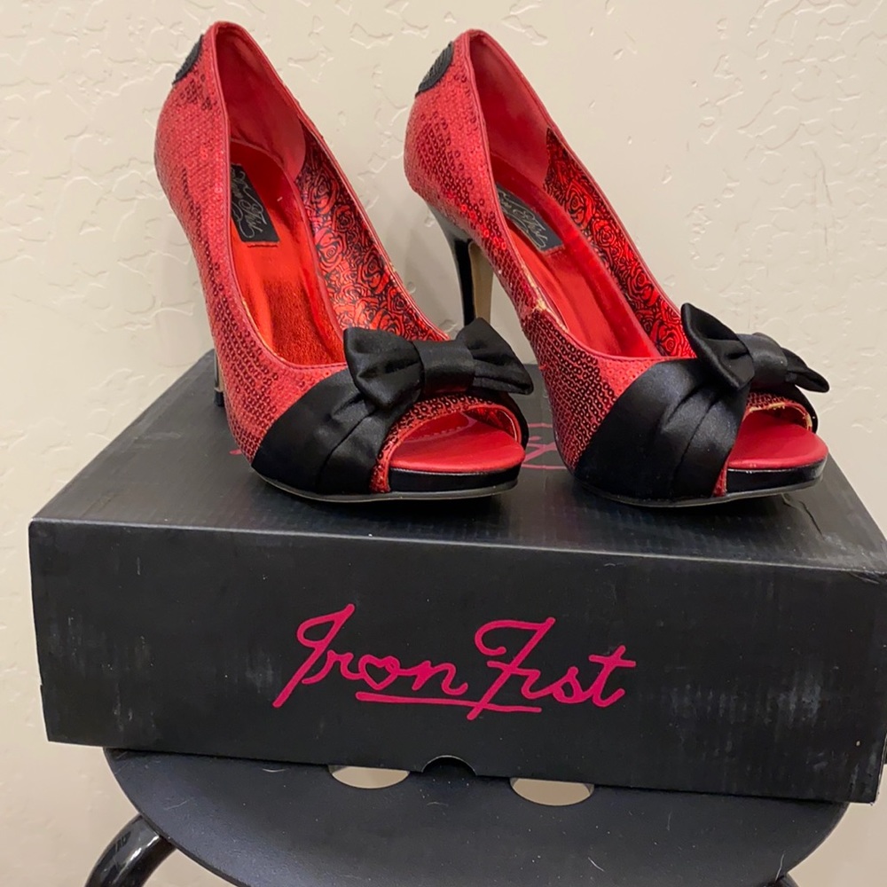 Iron Fist Women’s Ruby Red Sugar Platforms